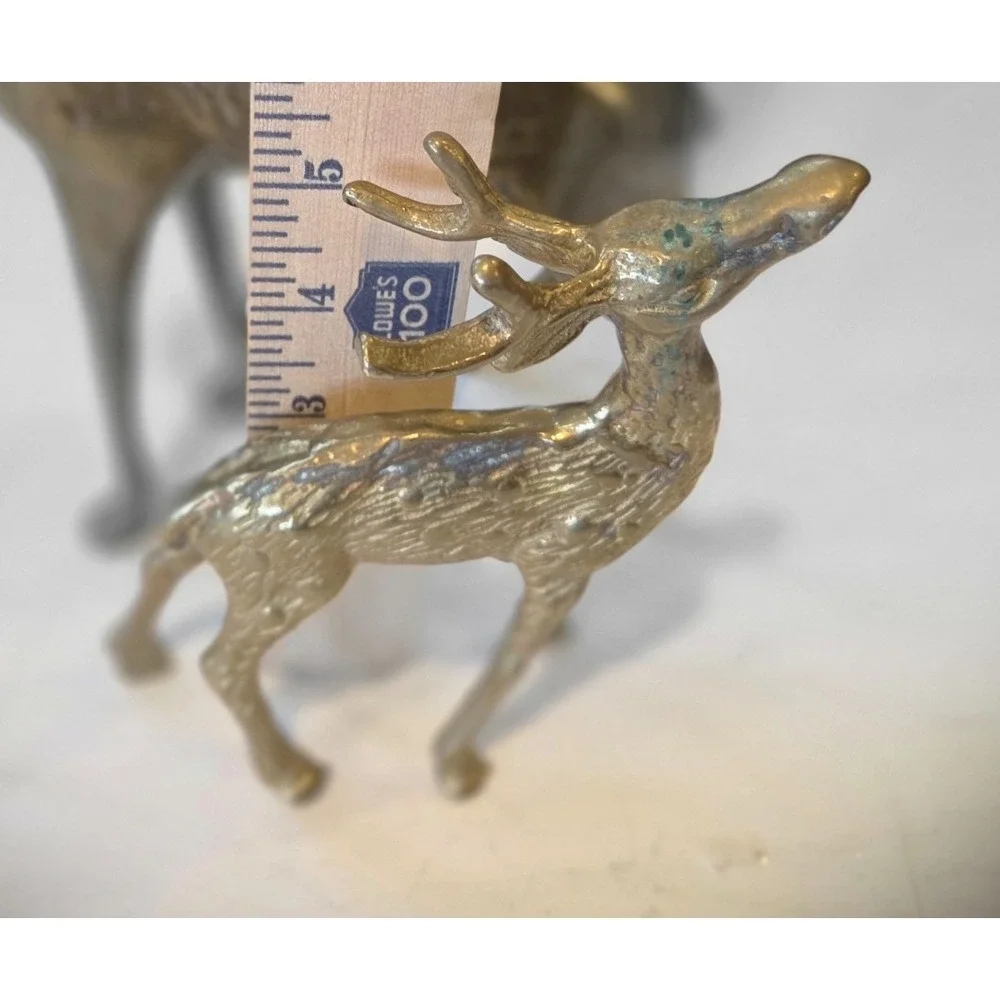 Brass Buck - Doe & Small Deer Textured - Vintage